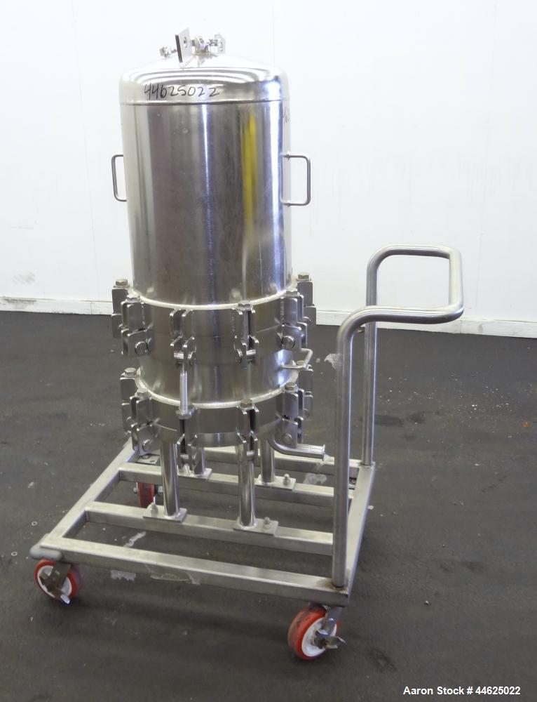 Used Stainless Steel Cuno Zeta Plus Cartridge Filter Housing, Model 16ZPB3