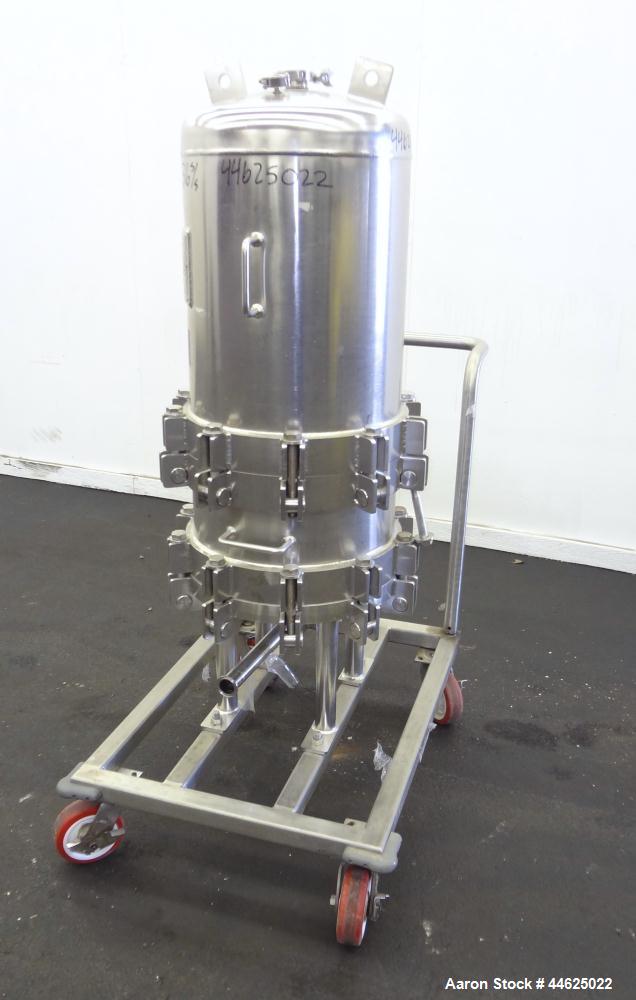Used Stainless Steel Cuno Zeta Plus Cartridge Filter Housing, Model 16ZPB3