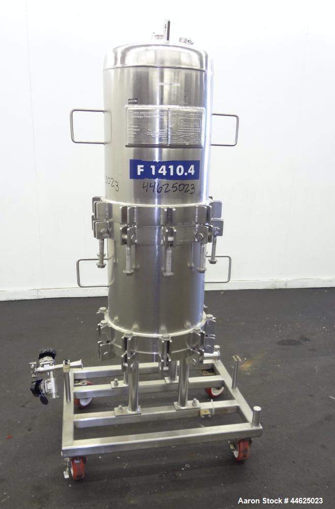 Used Stainless Steel Cuno Zeta Plus Cartridge Filter Housing, Model 16ZPB4
