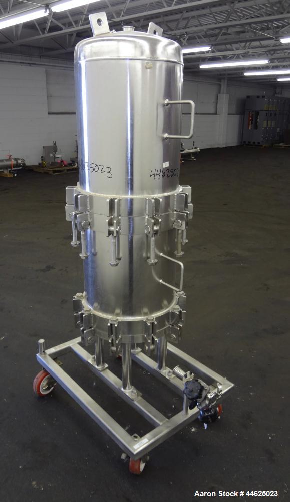 Used Stainless Steel Cuno Zeta Plus Cartridge Filter Housing, Model 16ZPB4