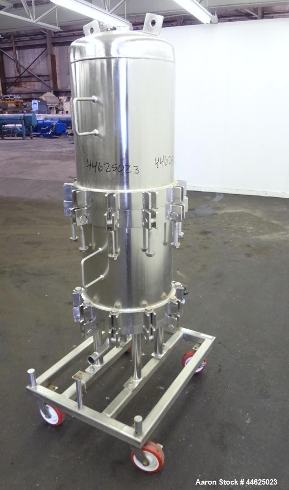 Used Stainless Steel Cuno Zeta Plus Cartridge Filter Housing, Model 16ZPB4