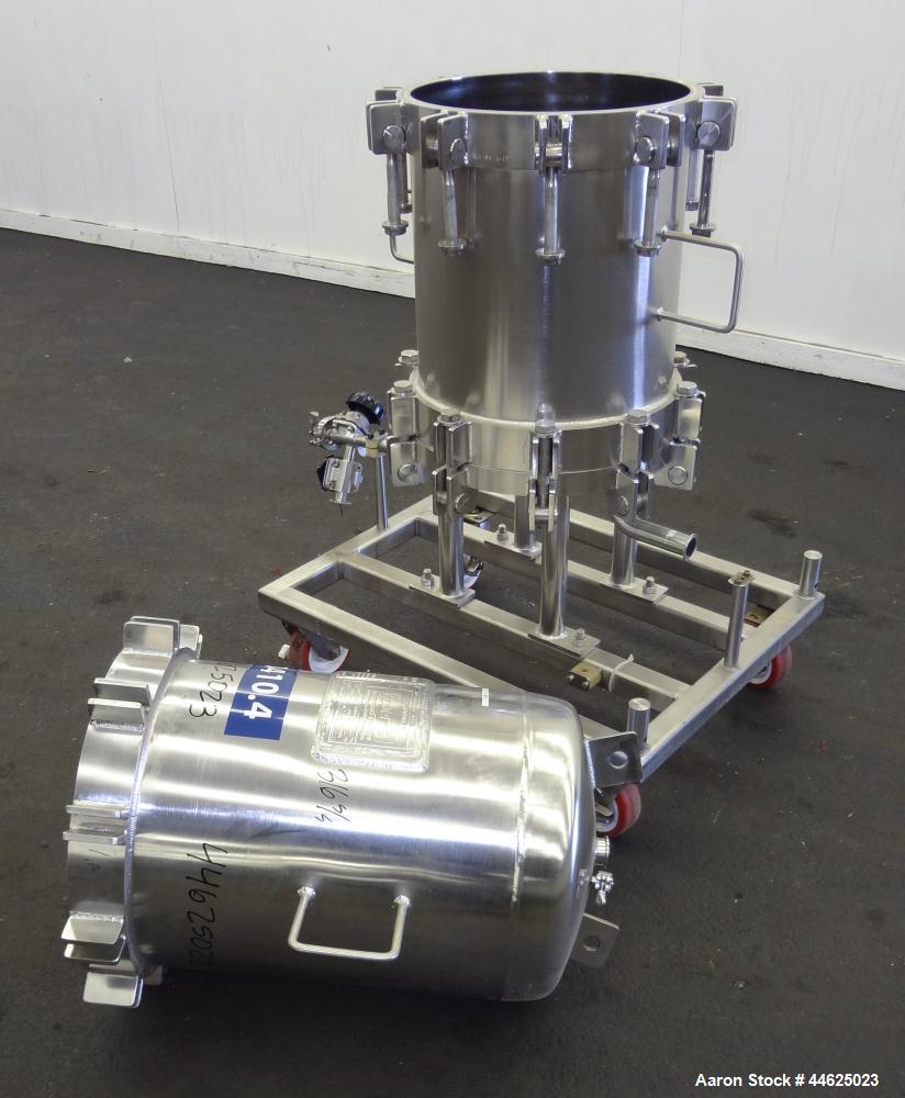 Used Stainless Steel Cuno Zeta Plus Cartridge Filter Housing, Model 16ZPB4
