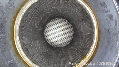 Used AMF Cuno Basket Filter, Model 7PC1, 5.8 Gallon Capacity, 316 Stainless Steel, Vertical. Approximately 9” diameter x 19" deep housing, bolt on top cover, 8-1/2” diameter x 16” deep removable bask...