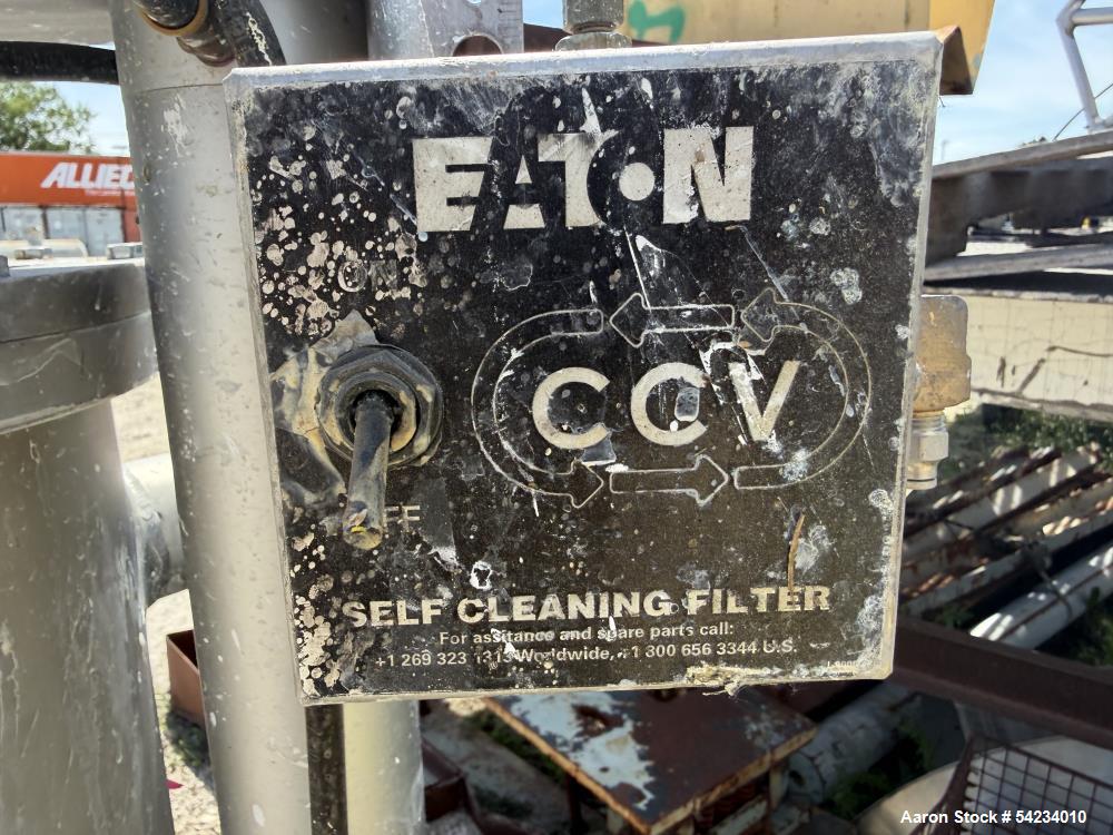 Used Eaton DCF-1600 Disc Cleaning Filter – 316 Stainless Steel Self-Cleaning Industrial Filtration System