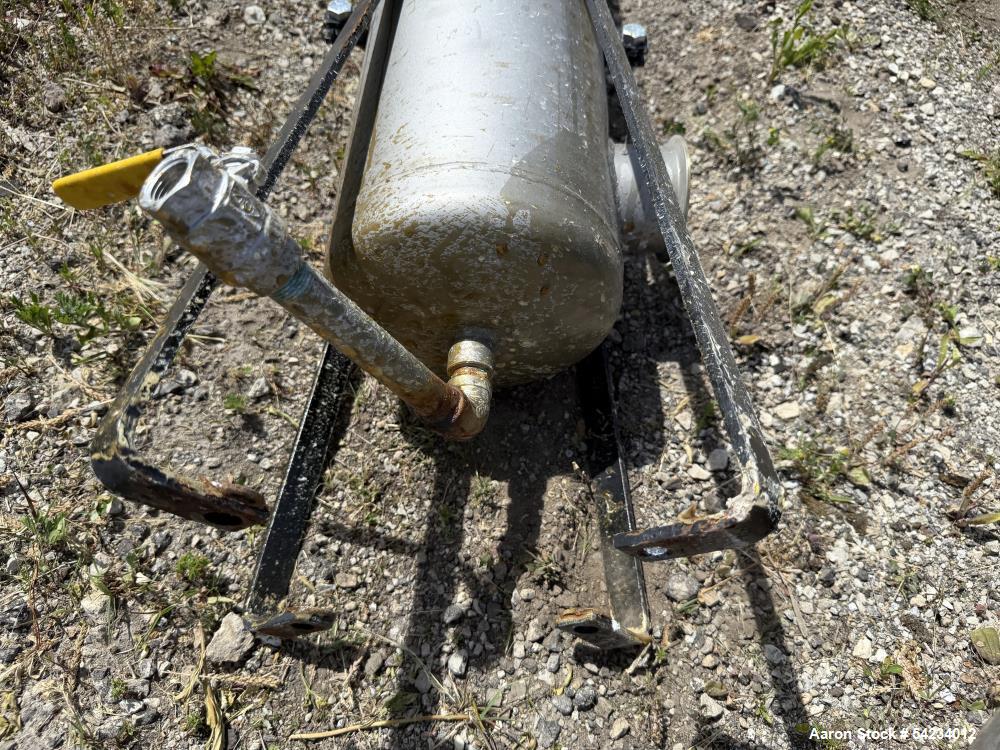 Used Stainless Steel Bag Filter – 7"x32", 3" Inlet/Outlet, Eaton