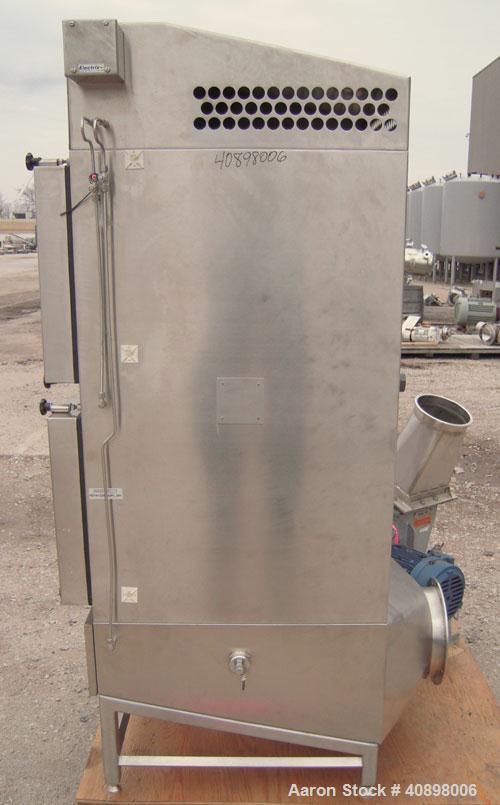 Used Extract Technology HEPA Filter. 316 stainless steel housing. Designed as a HEPA filter air stream over a dryer charge port. Includes a 3 hp, 3/60/460 volt, 3510 rpm xp blower. Serial #2324/14/LF...