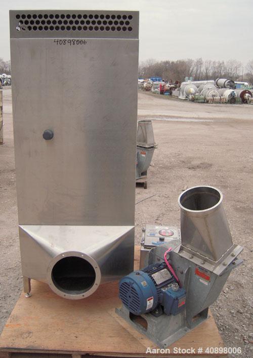 Used Extract Technology HEPA Filter. 316 stainless steel housing. Designed as a HEPA filter air stream over a dryer charge port. Includes a 3 hp, 3/60/460 volt, 3510 rpm xp blower. Serial #2324/14/LF...