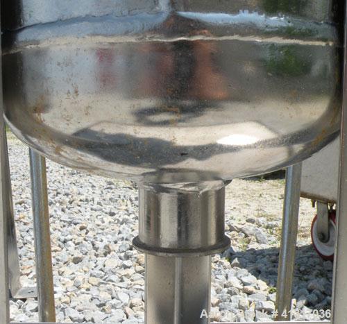 Used Filter Specialists Basket Filter, Part Number F.S.P. 40-1-316SS, 316 Stainless Steel. 8" diameter x 16" deep. No basket. Rated 150 psi at 200 deg F. 1" NPT inlet, 2" tri-clamp center bottom outl...