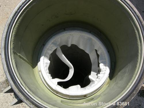 USED:Strainrite Filterite Filter/Bag Strainer, model 919348-150, type UF1-180-316-C150, 316 stainless steel.Approximately 2.25 square feet.Housing 9" diameter x 33" deep. Bolt-on top, dished bottom.L...