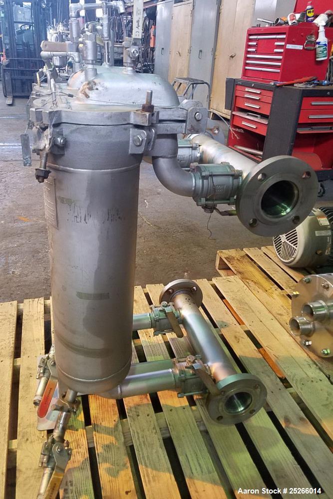 Used Set of (2) 8" Filtration Systems Basket Filters, Stainless Steel.