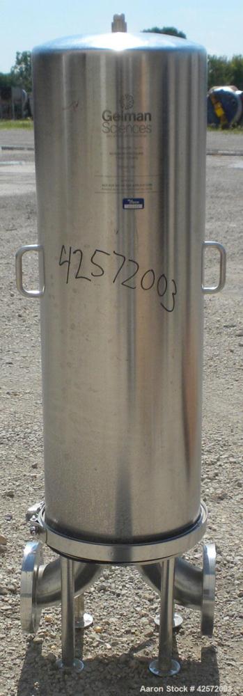 Used Stainless Steel Gelman Sciences Cartridge Filter, Model 961483