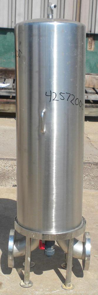 Used- Stainless Steel Gelman Sciences Cartridge Filter, Model HFGJ1Q1B11