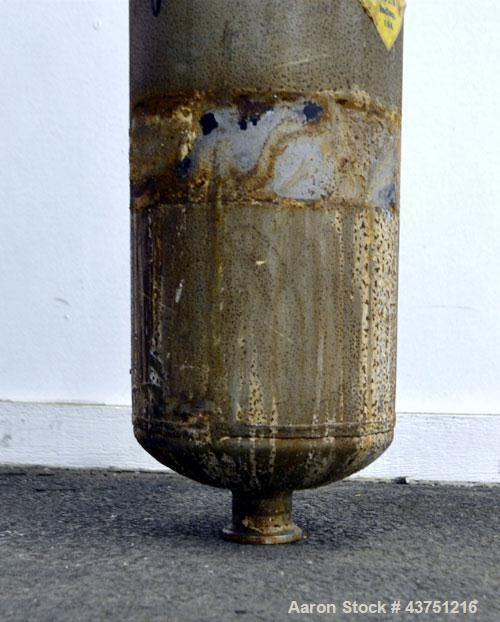 Used Krystal Klear Basket Filter, 7 Gallon Capacity, 321 Stainless Steel, Vertical. Approximately 8-1/2” diameter x 28" deep housing, bolt-on top cover, 8” diameter x 14” deep removable basket.  2" I...