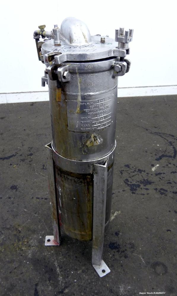 Used Stainless Steel Mechanical Manufacturing Filter, Model CF8M