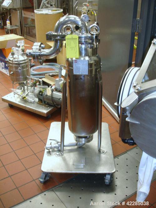 Used GAF Basket Filter, Model RB1-ASLH, 316 stainless steel. Rated 10.5 kg/sq cm at 150 deg F. Jackekted for 5 kg/sq cm. Serial #1052. Price includes 15% buyer's premium. Not available until July 201...