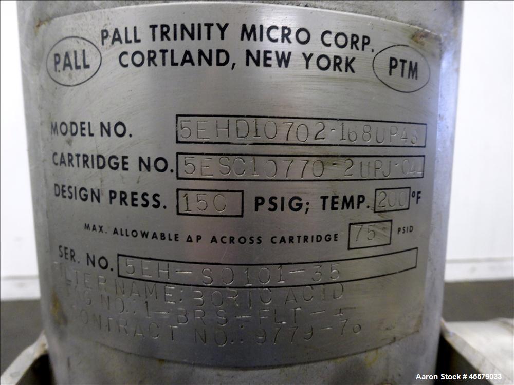 Unused- Pall Trinity Micro Corp, Cartridge Filter