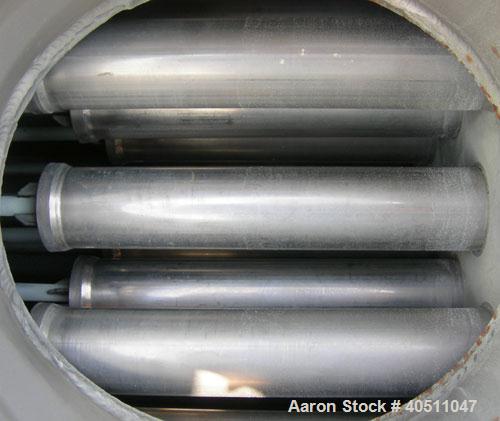 Used Pall Cartridge Filter Housing, part #P384SG29C2H2, 304 stainless steel. Approximately 18'' diameter x 60'' straight side, flat bolt on top, dished bottom. Internal rated 205 psi at 100 deg F, 22...