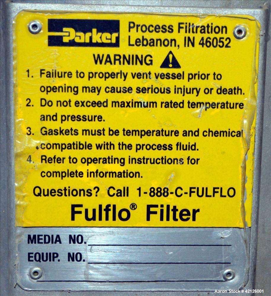 Used Parker/Fulflo Cartridge Filter, Model 35569-C276-SF6-1-2F