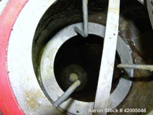 Used Ronningen-Petter Single Bag Filter, 316 stainless steel. 8" diameter x 31" deep filter housing, rated 150 psi at –20 to 220 deg F. Approximate 90 gallons per minute flow rate. Bolt-on top cover,...