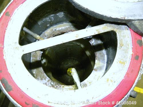 Used Ronningen-Petter Single Bag Filter, 316 stainless steel. 8" diameter x 31" deep filter housing, rated 150 psi at –20 to 220 deg F. Approximate 90 gallons per minute flow rate. Bolt-on top cover,...