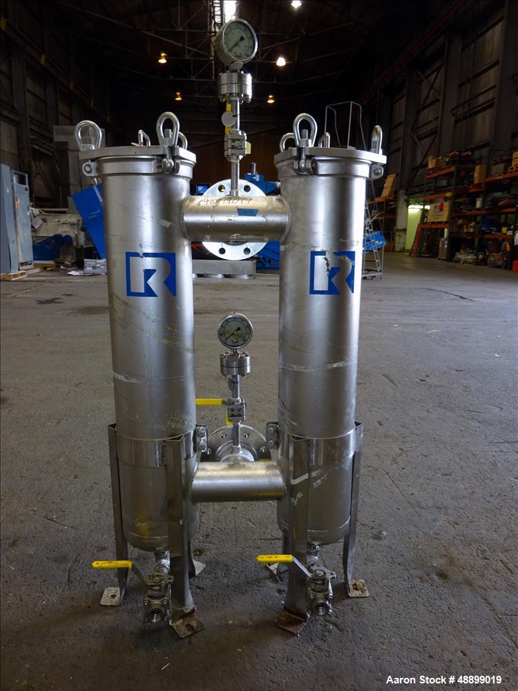 Used Rosedale Products Inc. Model 82 Dual Capacity Bag Filter and Basket Strain