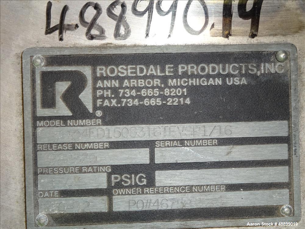 Used Rosedale Products Inc. Model 82 Dual Capacity Bag Filter and Basket Strain