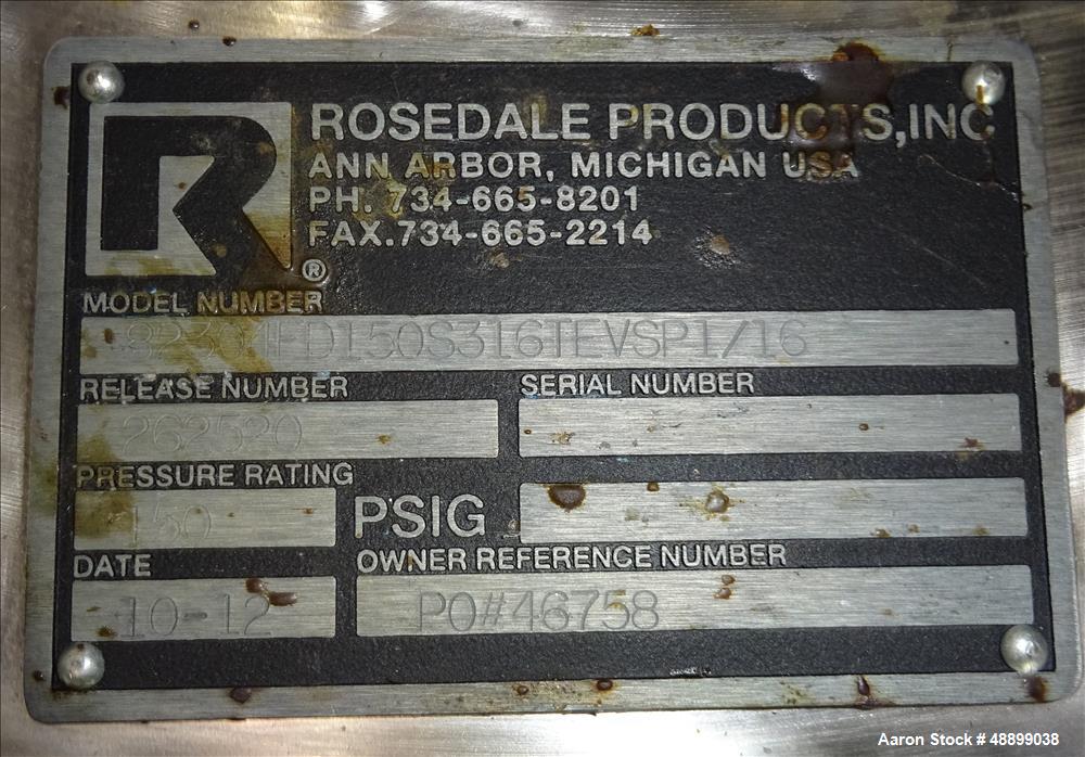 Used Rosedale Products Inc. Model 82 Dual Capacity Bag Filter and Basket Strain