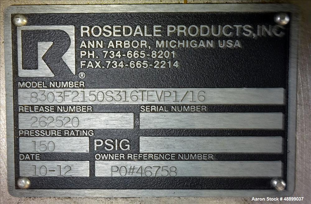 Used Rosedale Products Inc. Model 82 Dual Capacity Bag Filter and Basket Strain