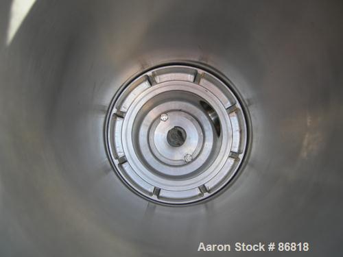 Used Russell Fines Eco Self-Cleaning Vertical Filter, Model EF502/0001/N, 316 Stainless Steel. Approximate 6" diameter x 14" long jacketed chamber, approximate 4-1/2" diameter screen with a rotating ...