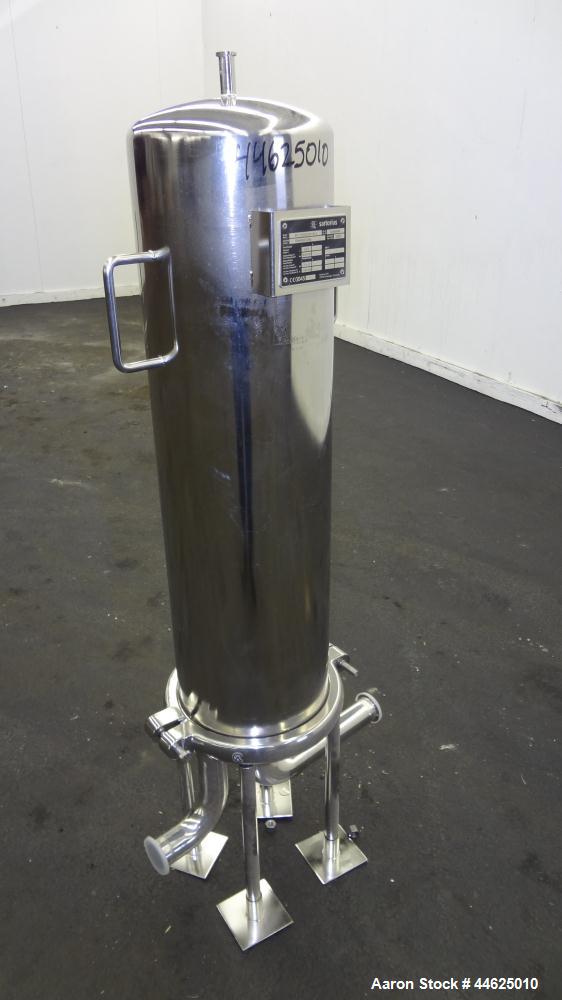 Used Stainless Steel Sartorius Cartridge Type Filter Housing, Model 8PJ17825030