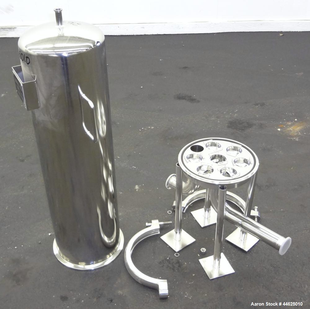 Used Stainless Steel Sartorius Cartridge Type Filter Housing, Model 8PJ17825030