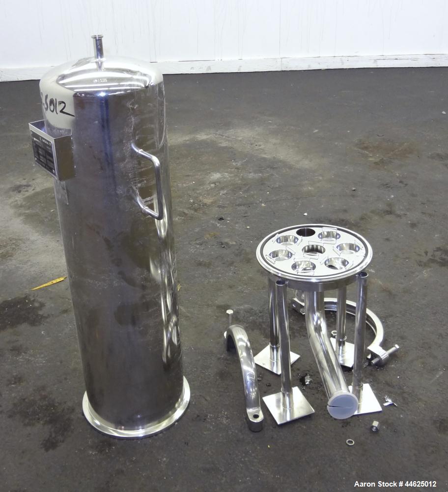 Used Stainless Steel Sartorius Cartridge Type Filter Housing, Model 8PJ17825030
