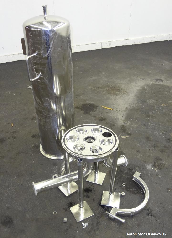 Used Stainless Steel Sartorius Cartridge Type Filter Housing, Model 8PJ17825030
