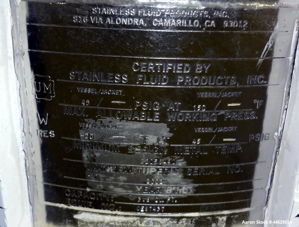Used Stainless Steel Stainless Fluid Products Cartridge Filter Housing