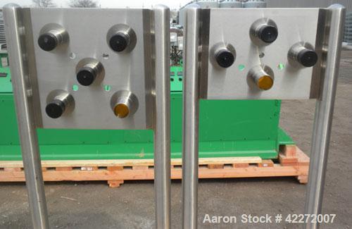 Unused- CSI/ Central States Industrial Flow Transfer System, stainless steel. Consists of: (1) 5 station flow panel with 2" tri-clamp connections, (1) 4 station flow panel with 2" tri-clamp connectio...