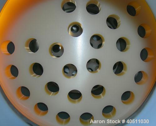 Used USF Filtration Separators Teflon Lined Filter, model T940450-000, type 120FH4-316L-6FD-C150-222ECTFE 90MILS, 316L stainless steel. Approximately 19.625'' x 52'' straight side. Flat bolt on top, ...