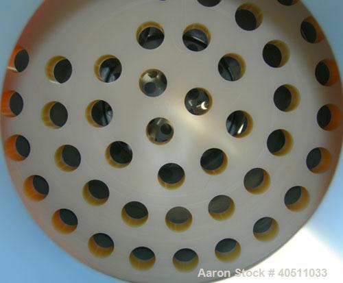Used USF Filtration Separators Teflon Lined Filter, model T940451-000, type 180FH4-316L-6FD-C150-222ECTFE 90MILS, 316L stainless steel. Approximately 23.625'' x 54'' straight side. Flat bolt on top, ...