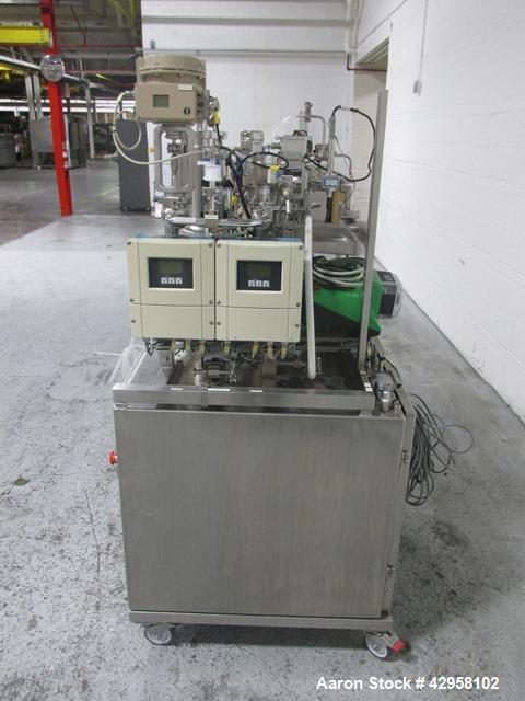 Used GE Healthcare Uniflux Ultrafilter. Stainless steel construction, approximately 1 gallon stainless steel vessel (5" diameter x 10" straight side), with Tefla main pump and (2) Watson-Marlow 520N ...