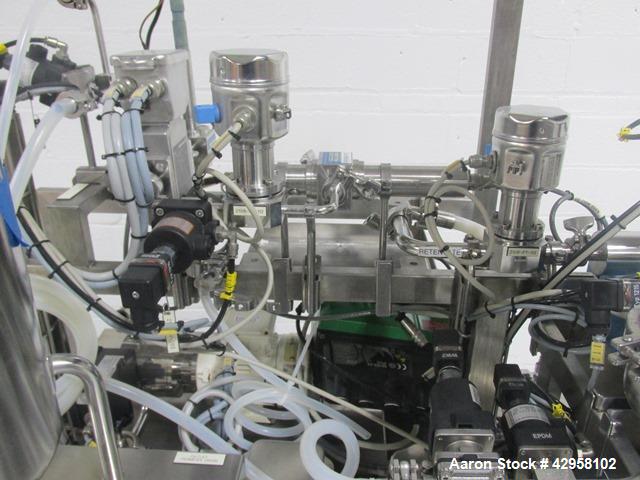 Used GE Healthcare Uniflux Ultrafilter. Stainless steel construction, approximately 1 gallon stainless steel vessel (5" diameter x 10" straight side), with Tefla main pump and (2) Watson-Marlow 520N ...