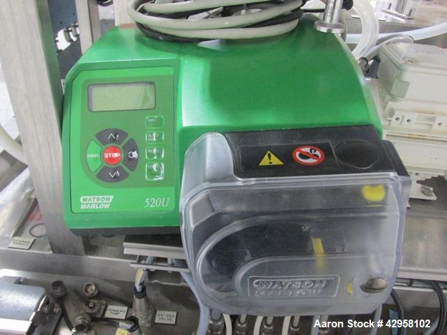 Used GE Healthcare Uniflux Ultrafilter. Stainless steel construction, approximately 1 gallon stainless steel vessel (5" diameter x 10" straight side), with Tefla main pump and (2) Watson-Marlow 520N ...