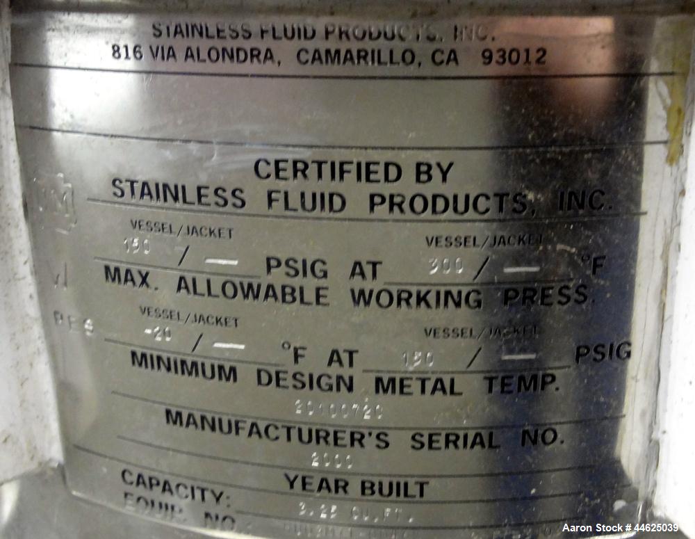 Used Stainless Steel Stainless Fluid Products Cartridge Filter Housing