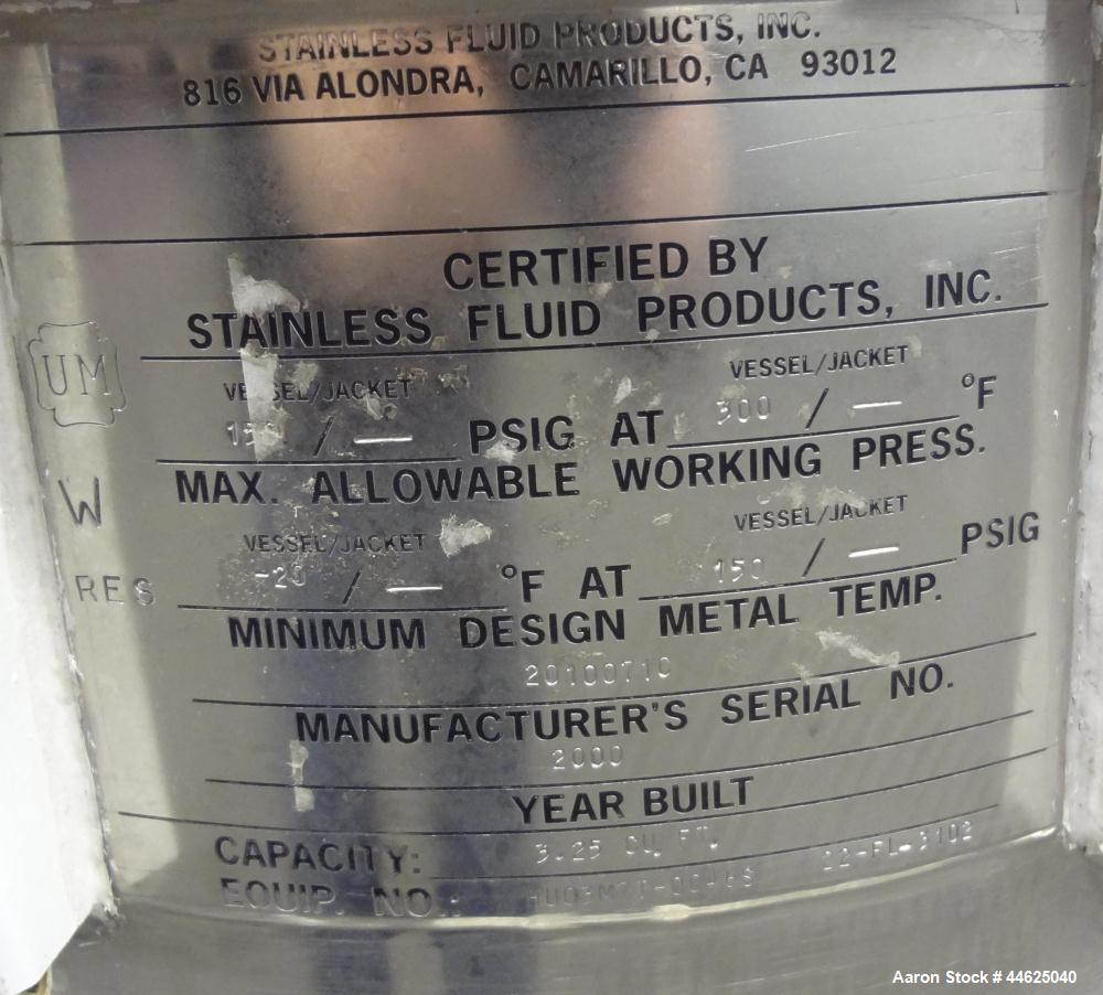 Used Stainless Steel Stainless Fluid Products Cartridge Filter Housing