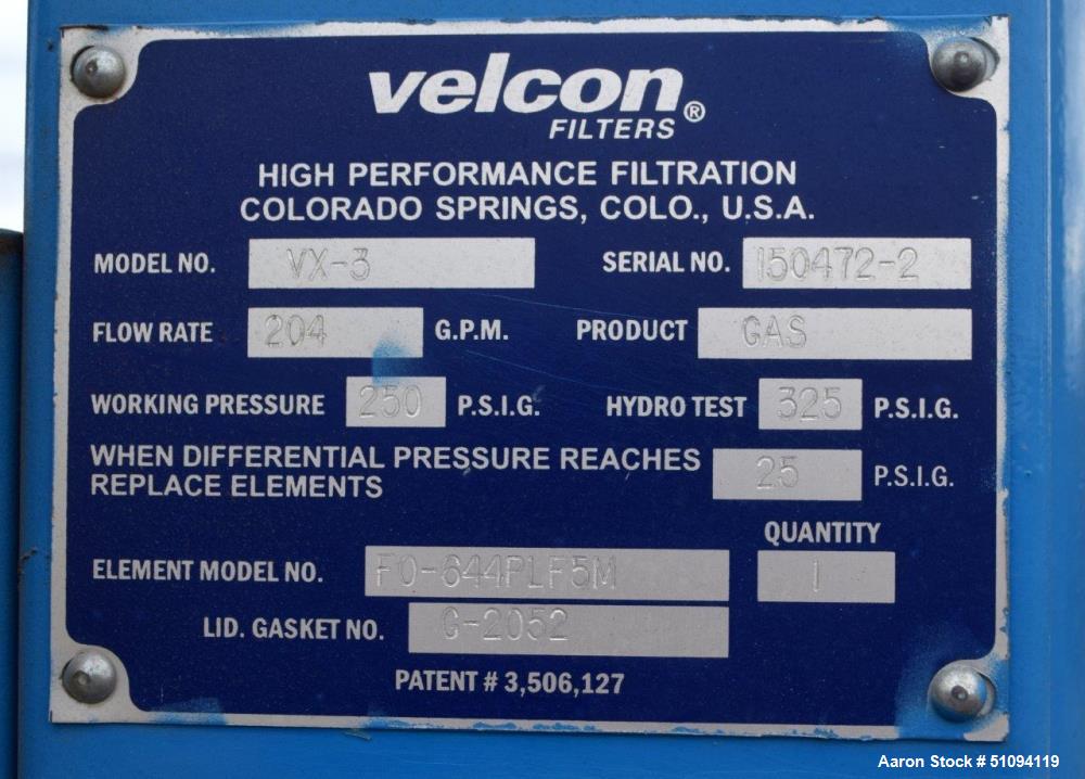 Velcon Model VX-3 Filter Skid