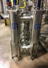 Used-Cartridge Filter. Consisting of (2) Filters, Stainless Steel.