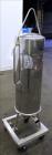 Used Cuno Filter Housing, Model 12-ZP 3, 316 Stainless Steel, Vertical.