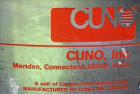 Used Cuno Filter Housing, Model 12-ZP 3, 316 Stainless Steel, Vertical.