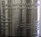 Used Cuno Dual Filter Skid, Model 12ZPB4, 316L Stainless Steel. (2) Cartridge filter housings, no filters, approximately 12-1/2