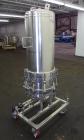 Used Cuno Zeta Plus Cartridge Filter Housing, Model 16ZPB4, 316 Stainless Steel. Approximately 138.8 square feet media area, requires filter cartridges. Quick release clamp design chamber rated 150 p...