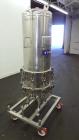 Used Cuno Zeta Plus Cartridge Filter Housing, Model 16ZPB4, 316 Stainless Steel. Approximately 138.8 square feet media area, requires filter cartridges. Quick release clamp design chamber rated 150 p...
