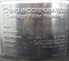 Used Stainless Steel Cuno Zeta Plus Cartridge Filter Housing, Model 16ZPB4